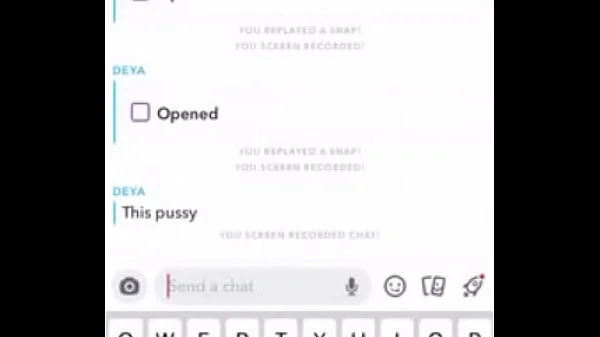 Teen Latina slut snapchats a video of her pussy for me