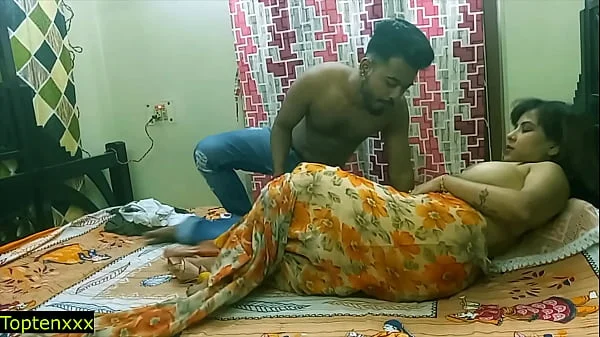 Indian beautiful Hot model sex with teen boy at home! with clear hindi audio! sharee sex